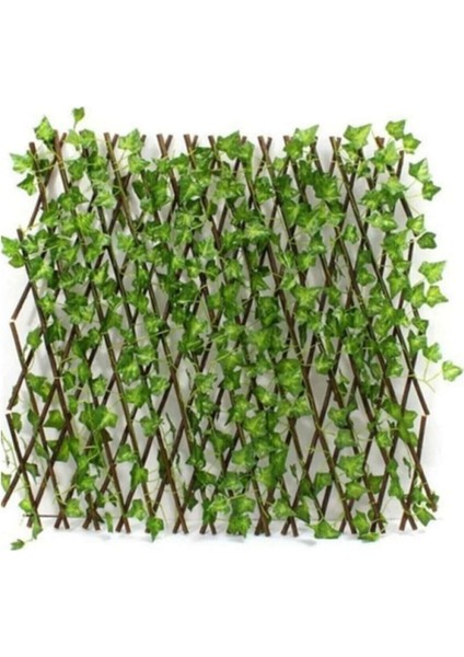 Ayarlanabilir Akordeon Dekoratif Yapay Sarmaşıklı Çit 3X120 cm indirimleri