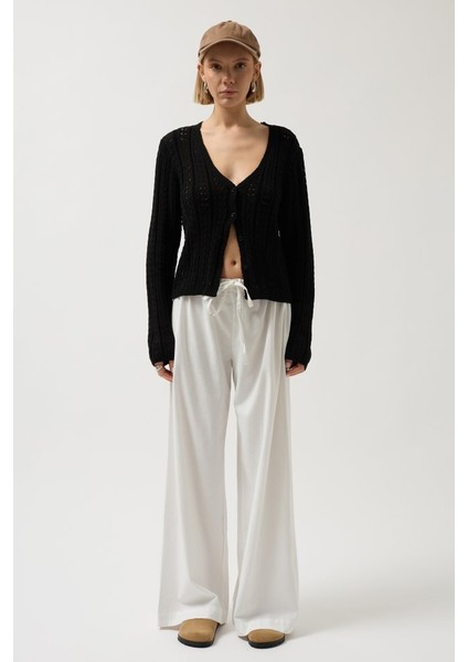 Düğme Detay Örgü Bluz fiyatları