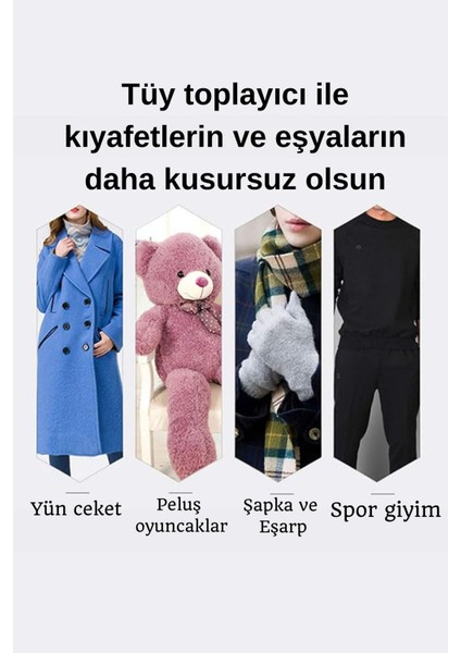 Tiftik ve Tüy Toplama Çift Taraflı 1 Adet Kedi Köpek Kıl Tüy Temizleyici Tarak Kazak Halı Tiftik