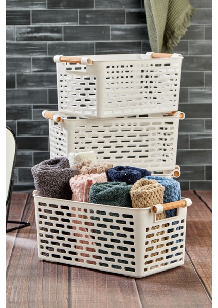 4 Adet Çok Amaçlı Plastik Tutacaklı Organizer Sepet Dolap Içi & Çekmece Düzenleyici Beyaz fiyatları