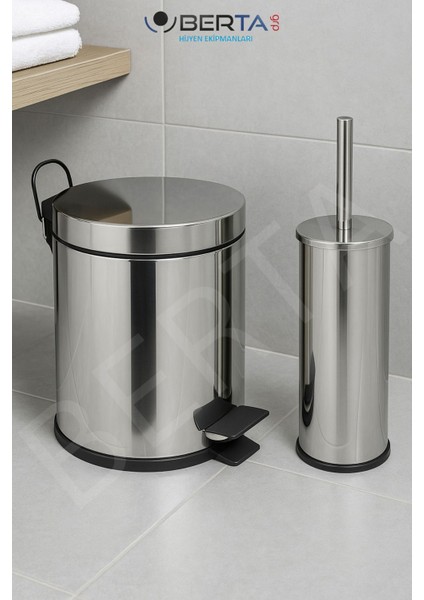 Şık ve Dayanıklı 2'li Metal Banyo Seti, Paslanmaz Çelik Tasarım modelleri
