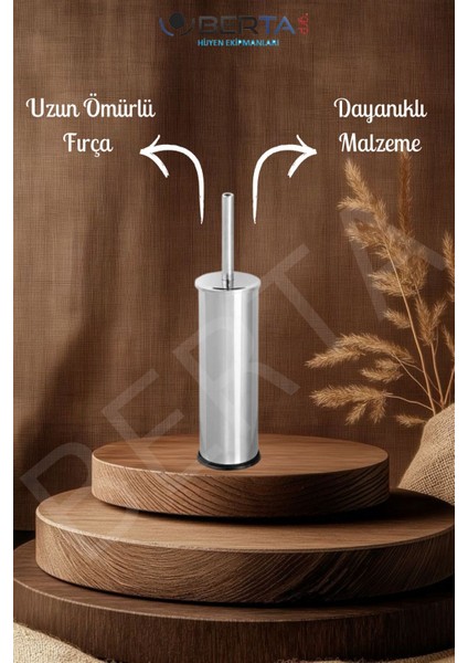 Şık ve Dayanıklı 2'li Metal Banyo Seti, Paslanmaz Çelik Tasarım