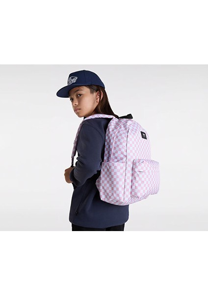 Old Skool Grom Check Backpack Sırt Çantası VN000J3KD3X1 Pembe