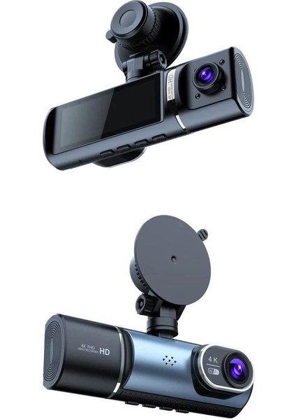 PM-27086 3.16" Tft Ekran Çift Kameralı Gps Modüllü Hd Araç Kamerası Dvr (128GB Destekli) fiyatları