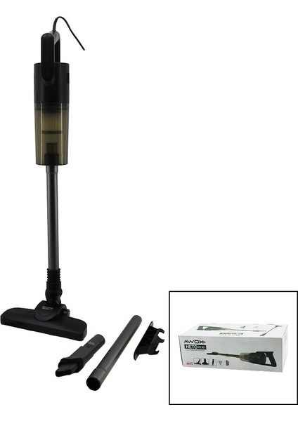 Neto Vc-10 Gri Metal Saplı Dik Elektrikli Süpürge 500w 5mt Kablosap=75+35=110cmhepa Filtre