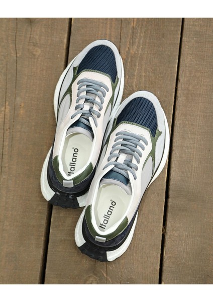 0381 Deri Gri Sneaker Erkek Ayakkabı fiyatları