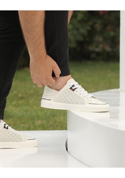 White Renas 0133 Hakiki Deri Günlük Erkek Sneaker Ayakkabı