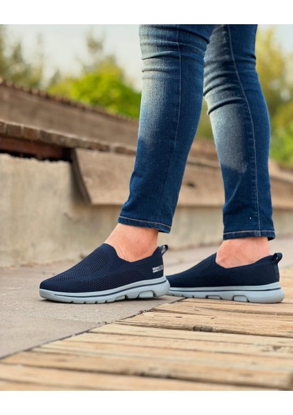 Navy Blue Perge 0391 Keten Air Taban Günlük Erkek Sneaker Ayakkabı modelleri