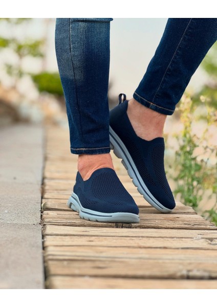 Navy Blue Perge 0391 Keten Air Taban Günlük Erkek Sneaker Ayakkabı fırsatları