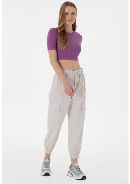 Açık Gri Kadın Jogger Pantolon DMK.2107002.CHAN.