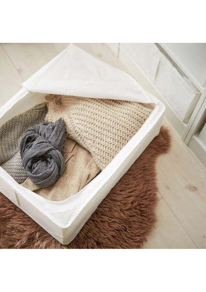 44X55X19 cm Beyaz Saklama ve Düzenleme Kutusu, Pratik ve Şık Depolama Çözümü fiyatları