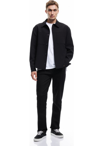 Yeni Sezon Düğme Detaylı Straight Fit Kot Pantolon - Mark Jean