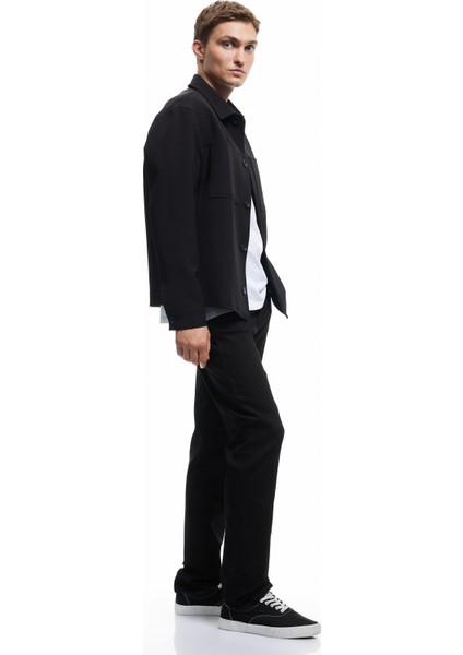 Yeni Sezon Düğme Detaylı Straight Fit Kot Pantolon - Mark Jean