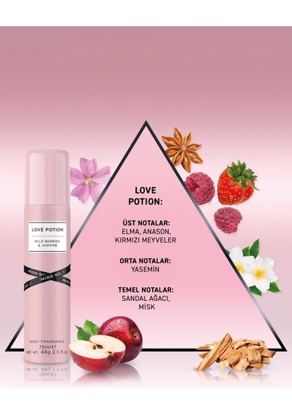 Love Potion Deodorant 75 ml fiyatları