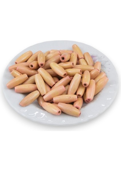 12 mm Arpa Ikili Krem (22X6 mm) Ahşap Boncuk 35 gr (70 Adet) fiyatları