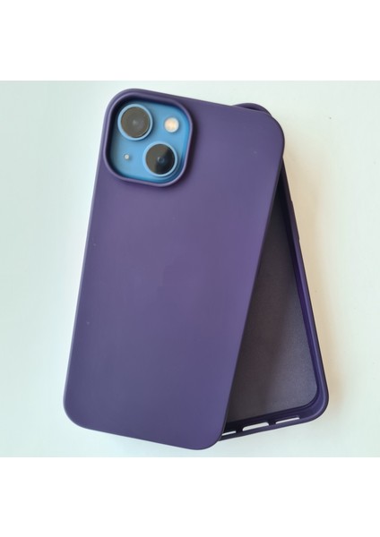 iPhone 13 Uyumlu Lansman İçi Kadife Esnek Soft Silikon Kılıf