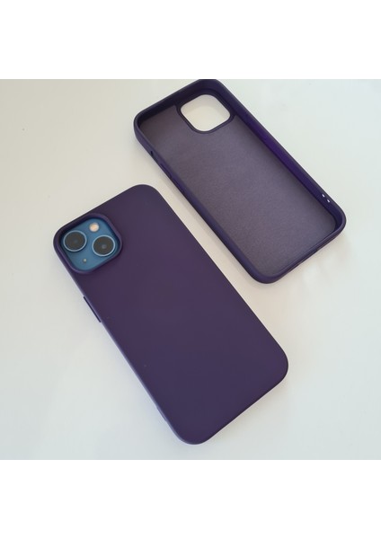iPhone 13 Uyumlu Lansman İçi Kadife Esnek Soft Silikon Kılıf