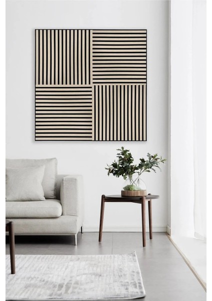 Koyu Ceviz 60X280 cm Akustik Ahşap Duvar Paneli Şık ve Doğal Görünüm fiyatları