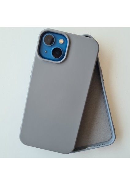 Apple iPhone 13 Lansman Uyumlu Içi Kadife Silikon Kılıf