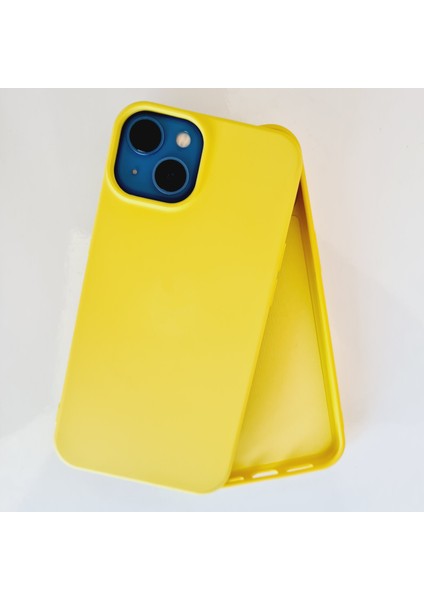 iPhone 13 Uyumlu Lansman İçi Kadife Esnek Soft Silikon Kılıf