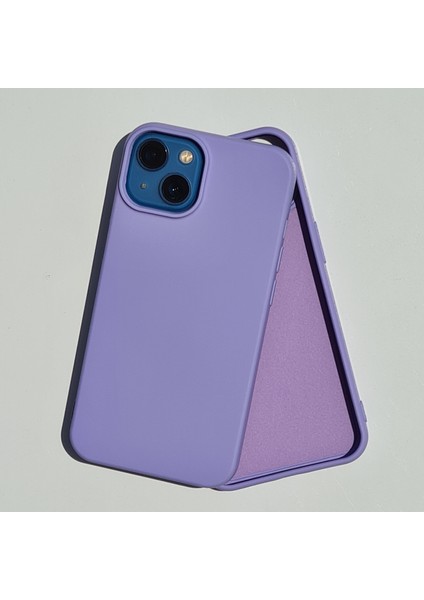 iPhone 13 Uyumlu Lansman İçi Kadife Esnek Soft Silikon Kılıf
