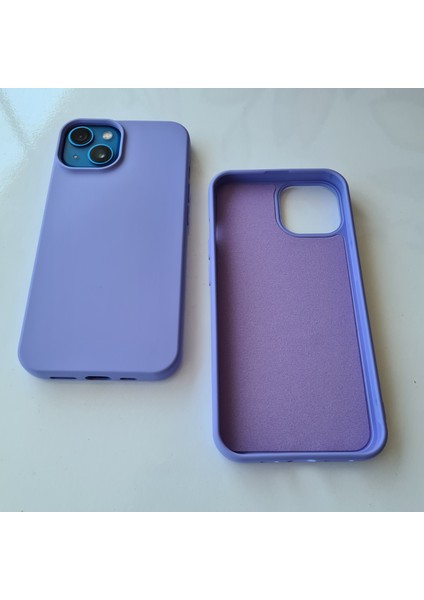 iPhone 13 Uyumlu Lansman İçi Kadife Esnek Soft Silikon Kılıf