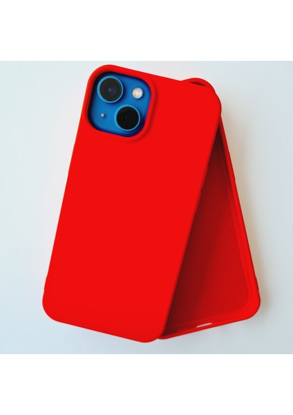 iPhone 13 Uyumlu Lansman İçi Kadife Esnek Soft Silikon Kılıf