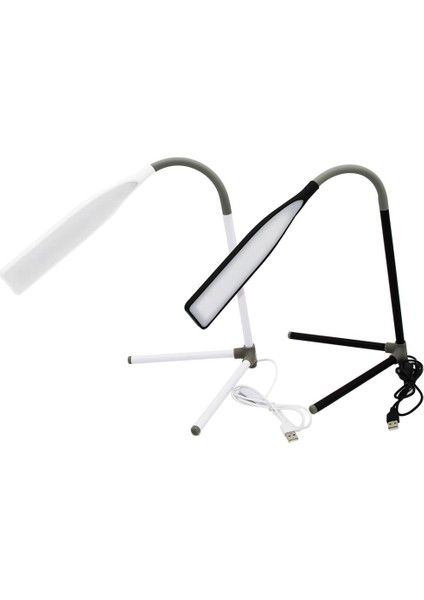 Portatif Ayaklı 23LED USB Girişli Masa Lambası Oynar Başlı
