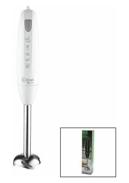 AYDOGANTICARET44 Kiwi KHB-4415 Çubuk El Blender Çelik Uçlu Dc Motor - 300W