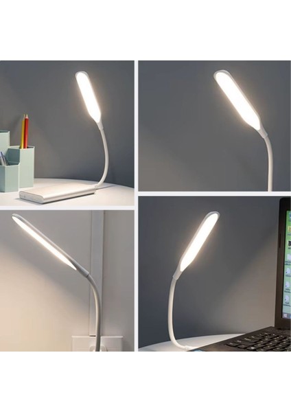 USB Girişli 14 Ledli 3 Kademeli Dokunmatik Masa/kitap Okuma Lambası Ledi Beyaz indirimleri