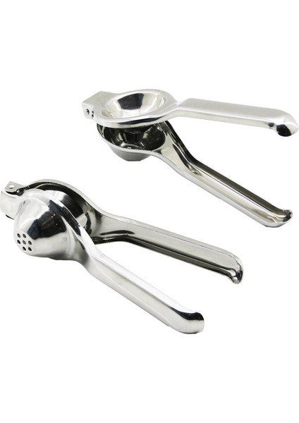 Inox Metal Limon Sıkacak Kollu Pres Modeli 20CM