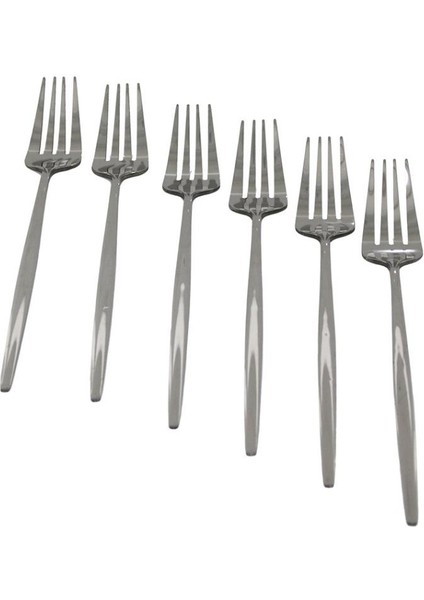 6pcs Metal Yemek Çatal