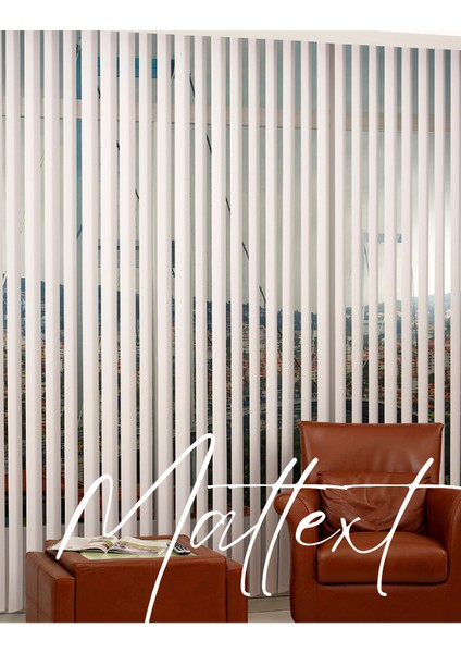 Beyaz Pvc Dikey Perde Döndürülebilen Tam Açık Ya Da Tam Kapalı Pvc Dikey 703