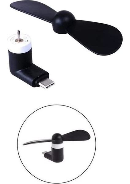 Usb-C Fan Mini Soğutucu Type-C Telefon Tablet Powerbank Için Pervane USB Vantilatör modelleri