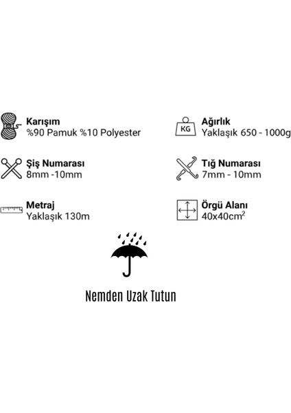 Gül Kurusu 022 Penye Ip Büyük Boy 650 gr 130 mt