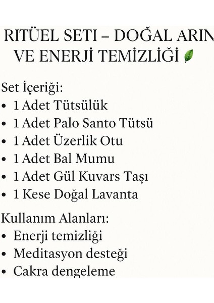 Şifa ve Enerji Ritüel Seti Spiritüel Meditasyon Kiti modelleri