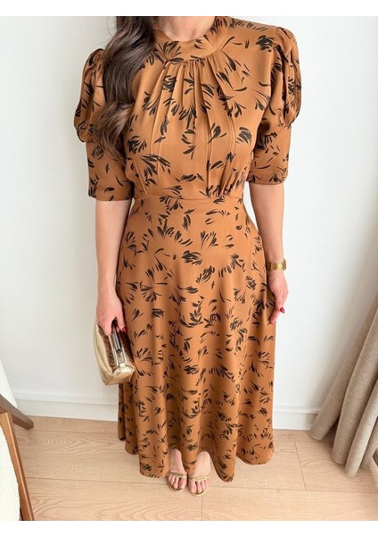 Moccah Yakası Bağlama Detaylı Elbise modelleri