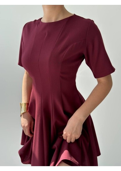 Crem Pliseli Elbise indirimleri