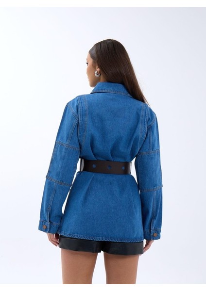 AYDOGANTICARET44 6578 Kot Ceket-Mavi modelleri