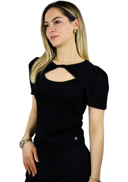 Burgulu Kısa Kollu T-Shirt modelleri