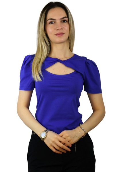 Burgulu Kısa Kollu T-Shirt fiyatları