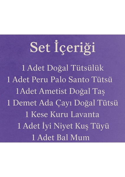 Negatif Enerji Arınma Ritüel Seti
