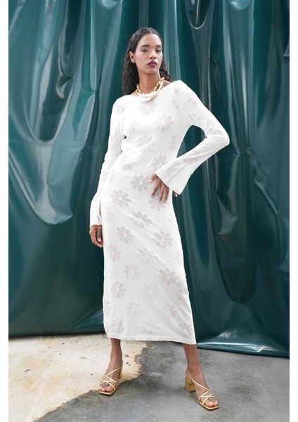 Belen Çiçek Desenli Maxi Boy Elbise 2793 fiyatları