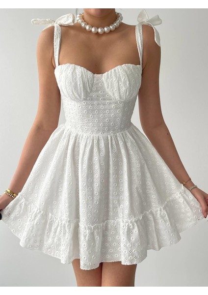 AYDOGANTICARET44 Monika Omuz Bağlamalı Elbise