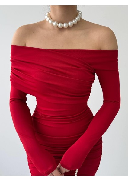 AYDOGANTICARET44 Tefs Straplez Elbise