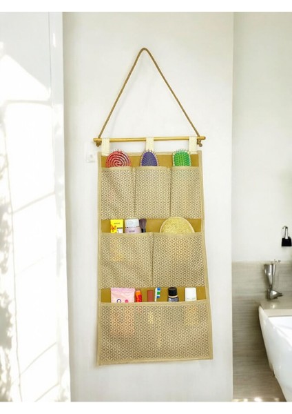 6 Cepli Dolap Içi Banyo Mutfak Düzenleyici Çok Amaçlı Askılı Duvar Tipi Organizer 35X67
