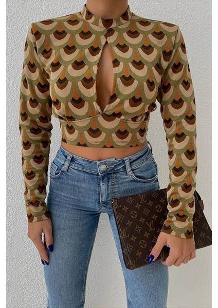 AYDOGANTICARET44 Autumn Cut Out Bluz 3018-08 fiyatları