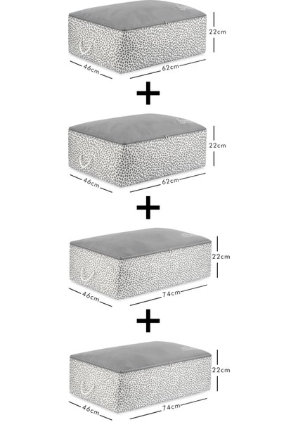 Dörtlü Baza Altı Yastık Yorgan Kazak Seti, Gri, Rahat ve Şık Tasarım