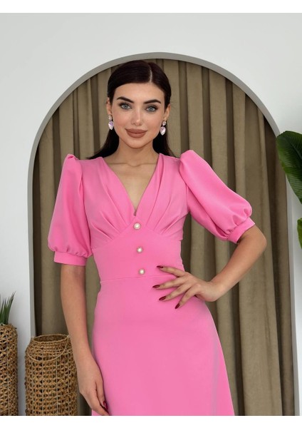 AYDOGANTICARET44 Linda Midi Elbise