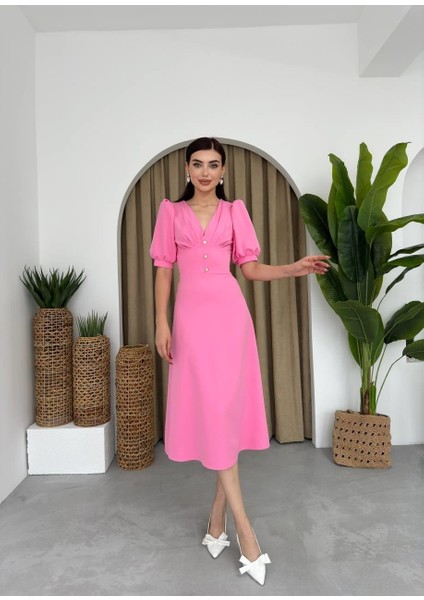 AYDOGANTICARET44 Linda Midi Elbise